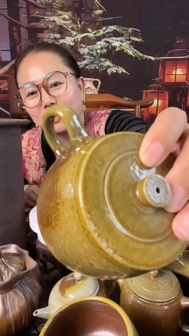 壶五色土儒陶汉瓦壶