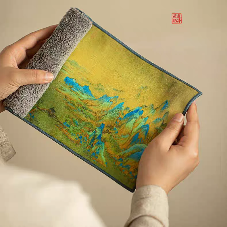 千里江山茶巾@@G194