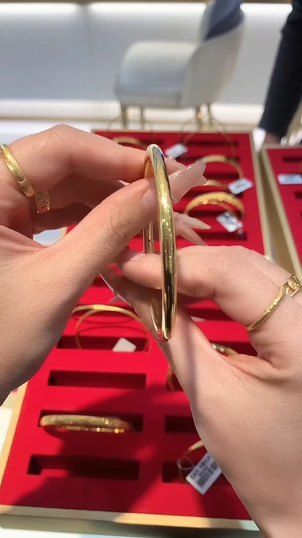 【闪购商品】定制足金手镯58圈手镯