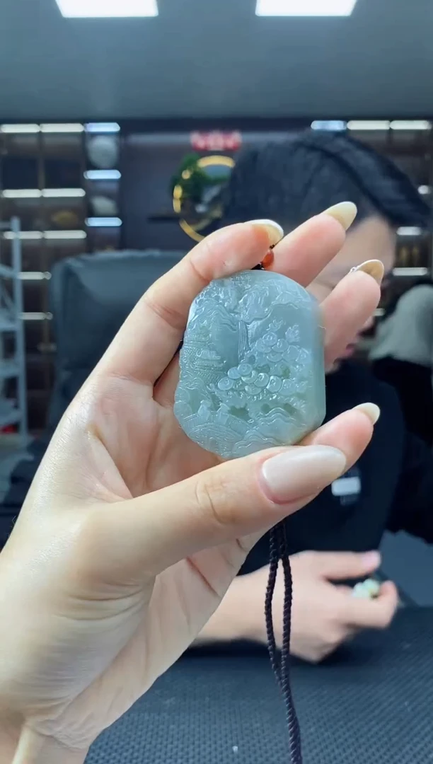 【闪购商品】和田玉颈饰未镶嵌山水清货1