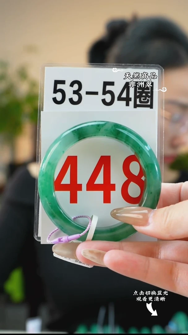 未镶嵌手镯石英质玉（非洲翠）5354