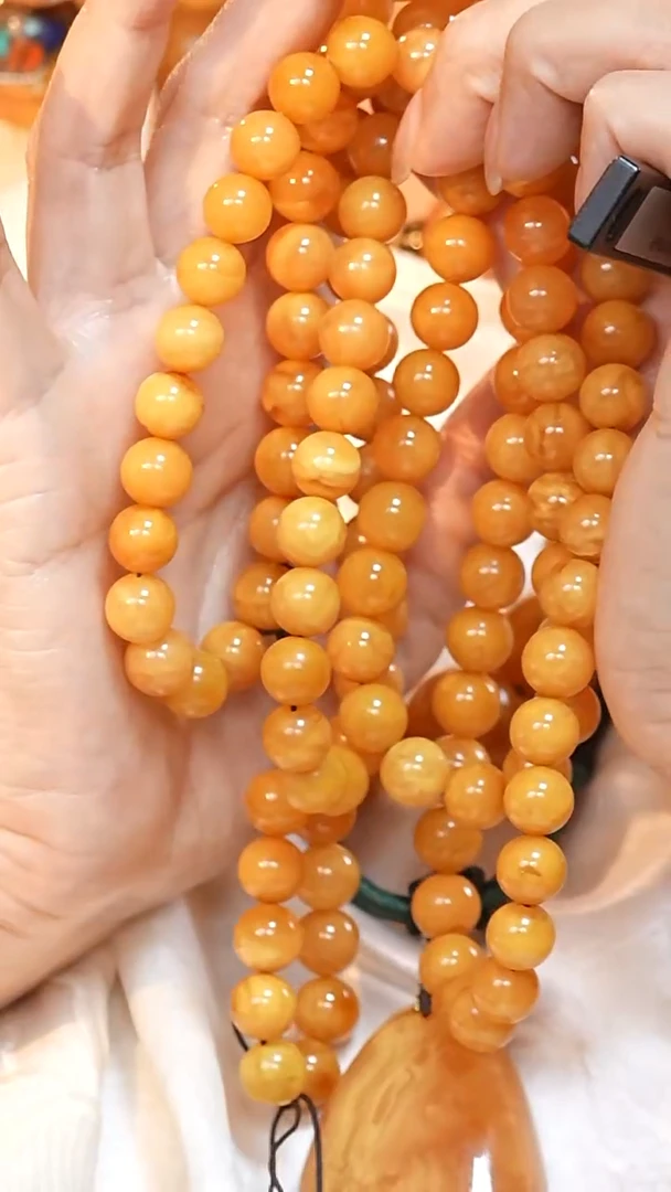 蜜蜡颈饰未镶嵌5180天然蜜蜡珠宝奇石云端妖孽妖花全部保真