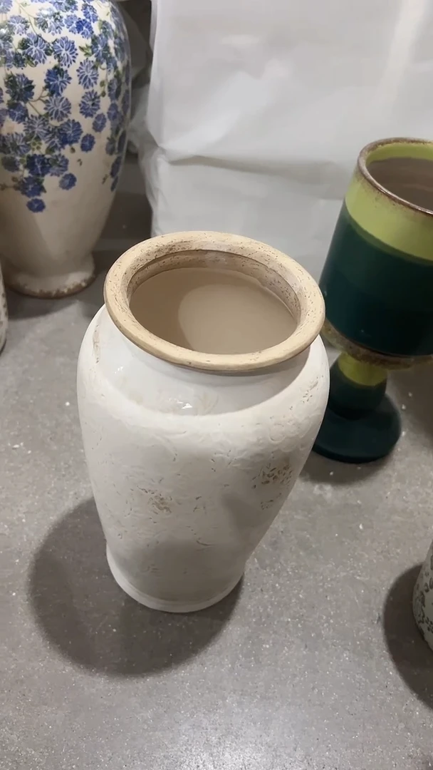 【闪购商品】陶瓷花盆高28.5cm内径10cm