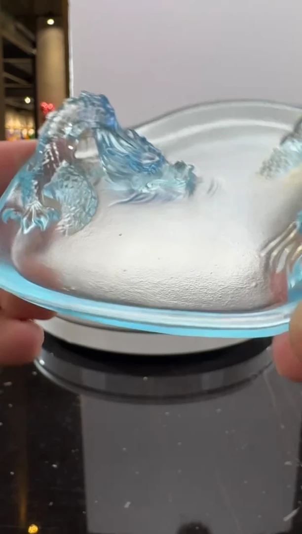 摆件CS0202012祥龙墨碟艺术摆件