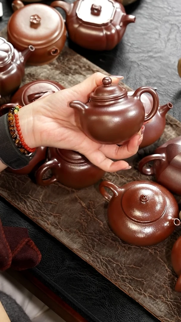 茶壶紫砂南*，柴烧底槽清掇球150cc