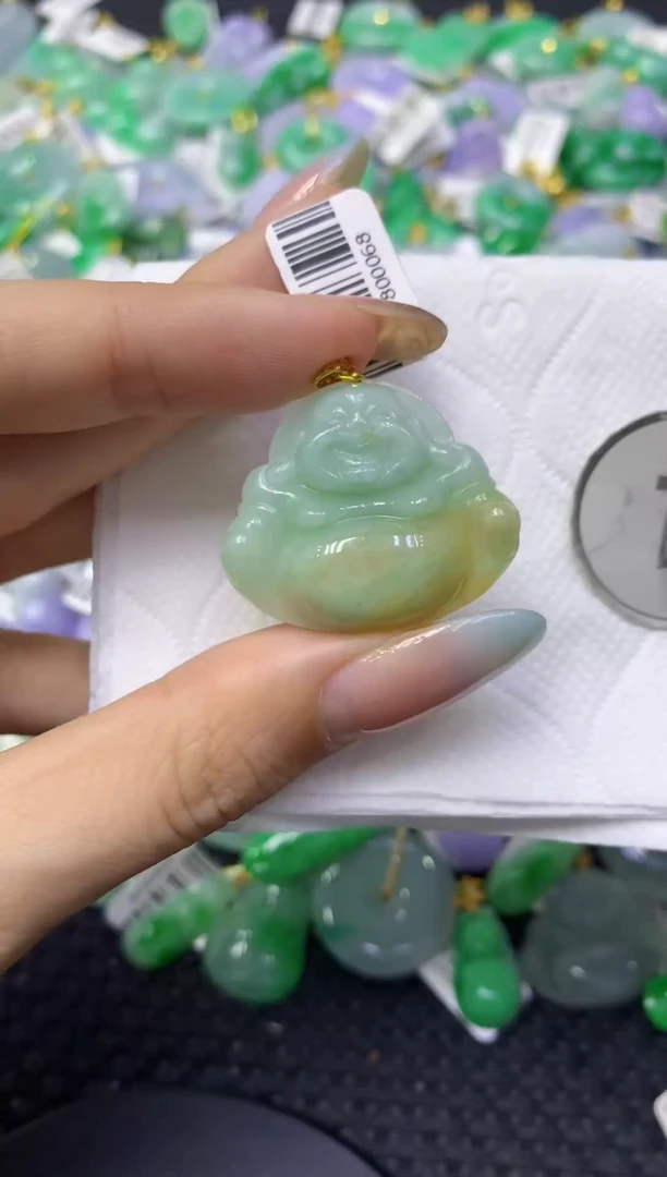 颈饰未镶嵌翡翠天然缅甸翡翠A货