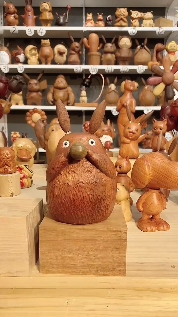 【闪购商品】木摆件卡通木摆件可爱