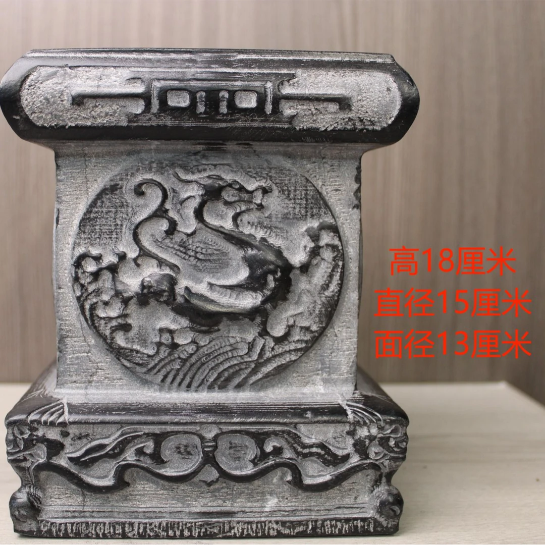 17CM四神兽方墩新款|茶室会所客厅桌面造景中式摆件