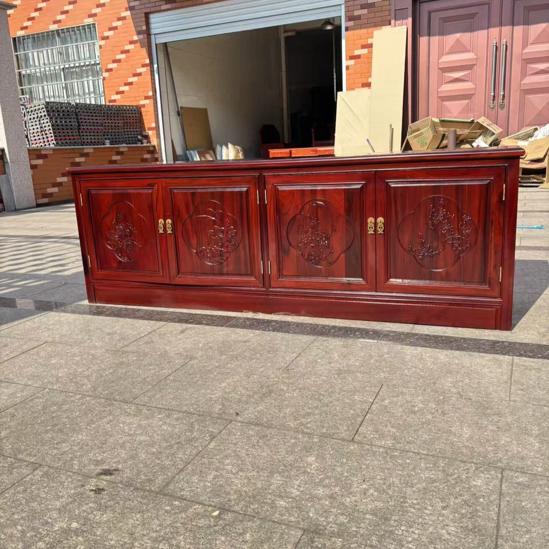 红木家具电视柜非洲酸枝木影视柜全原木地柜现代中式电视柜视听柜