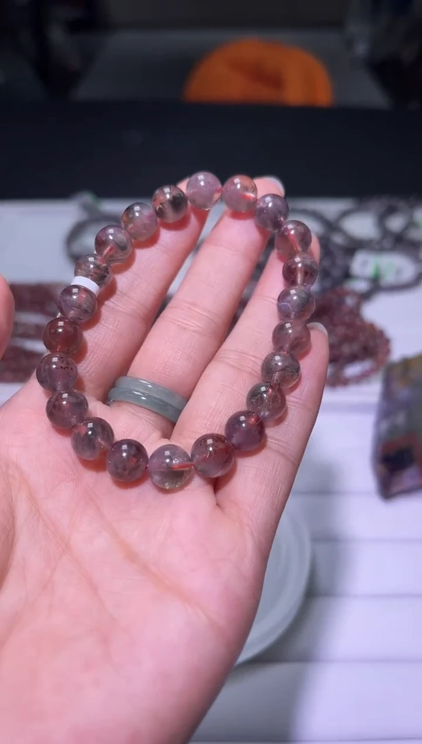 未镶嵌手链水晶J139-8mm黑羽极光23单圈-多样性发其一