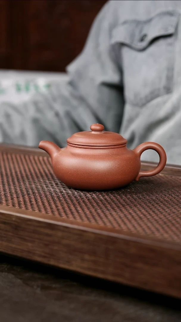 茶壶紫砂红降坡仿古