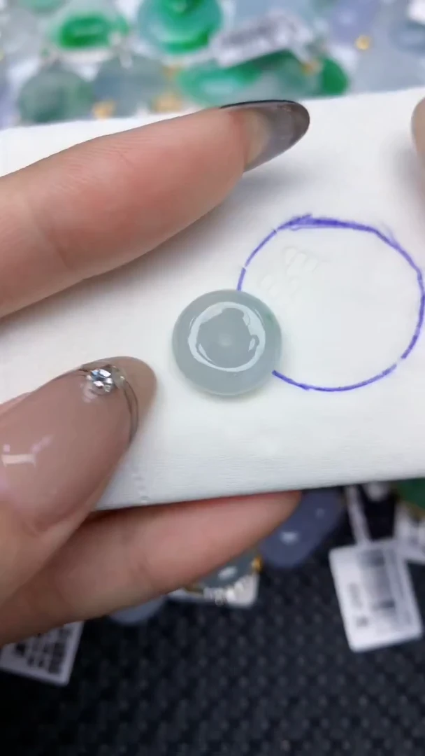 颈饰未镶嵌翡翠天然缅甸翡翠a货百元以上9元证书费自理