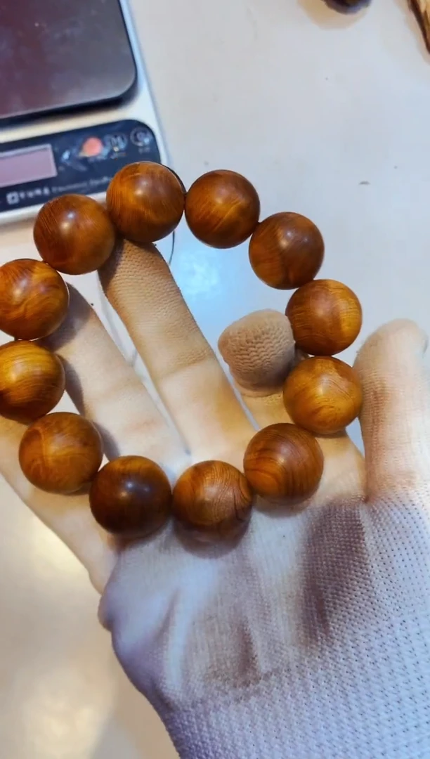 柏木（崖柏）黑金闪2.0单条北太行崖柏手把件手串