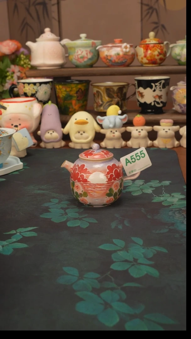 石一  落日玫瑰壶555