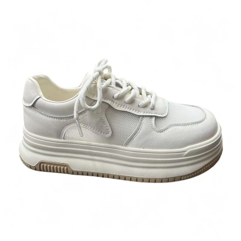 【小小羊专属】厚底潮流小白鞋女2025新款百搭休闲增高舒适 6026-1