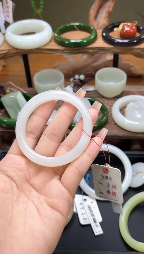 未镶嵌手镯和田玉青海野牛沟 53+圈