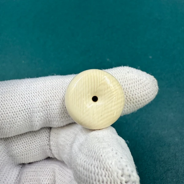 B6271天然猛犸牙猛犸平安扣支持鉴定假一罚四