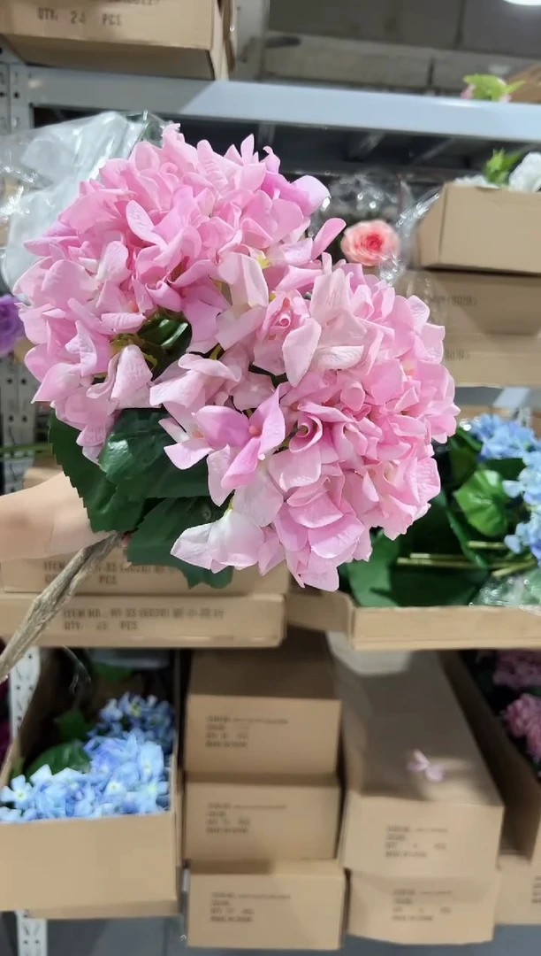 2枝粉色手感保湿绣球