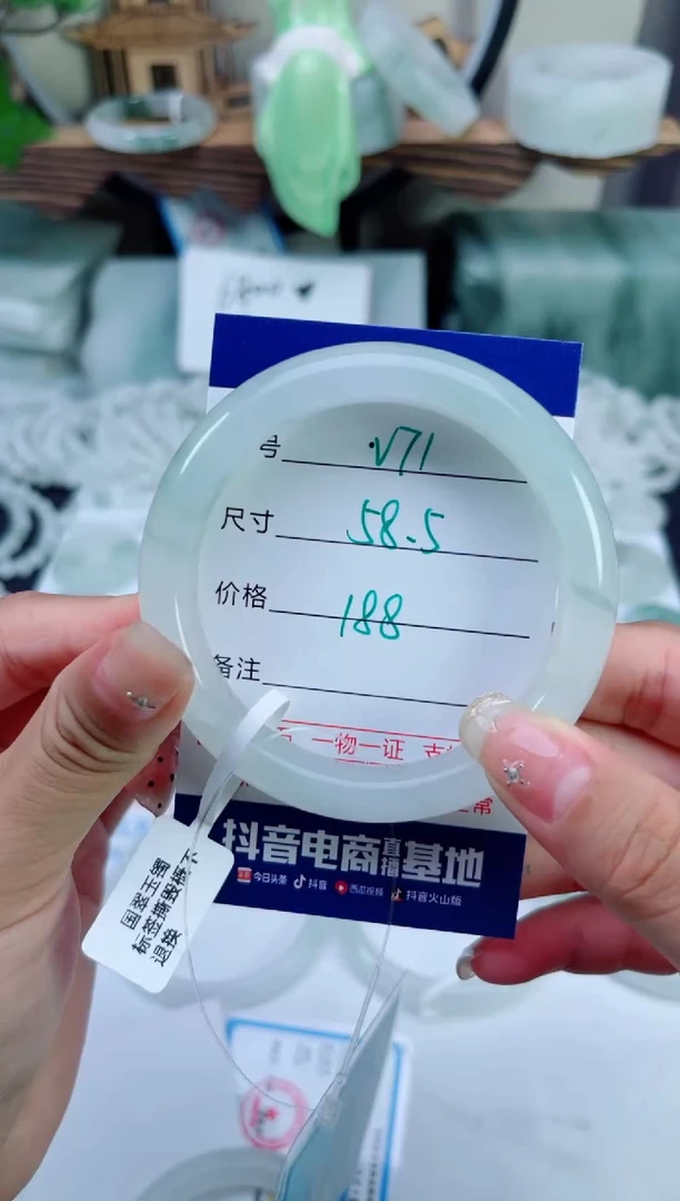 未镶嵌手镯石英质玉（天山翠）71