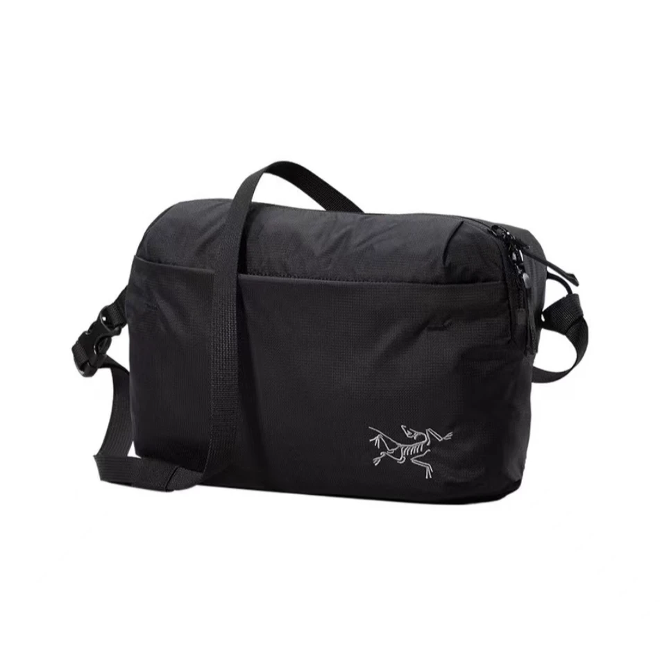 ARC'TERYX/始祖鸟HELIAD 6L休闲运动拉链尼龙单肩包斜挎包黑色
