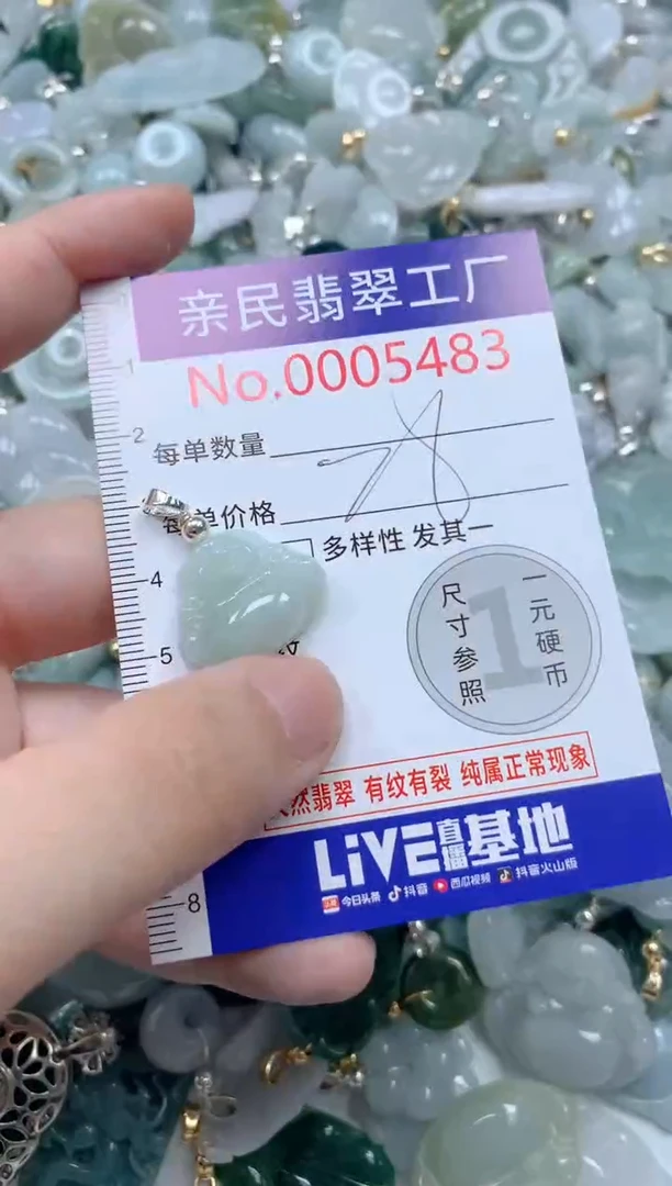 翡翠未镶嵌颈饰5483