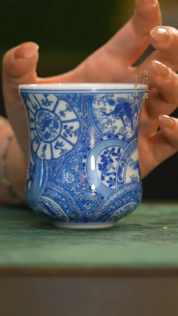 瓷片晓花窑