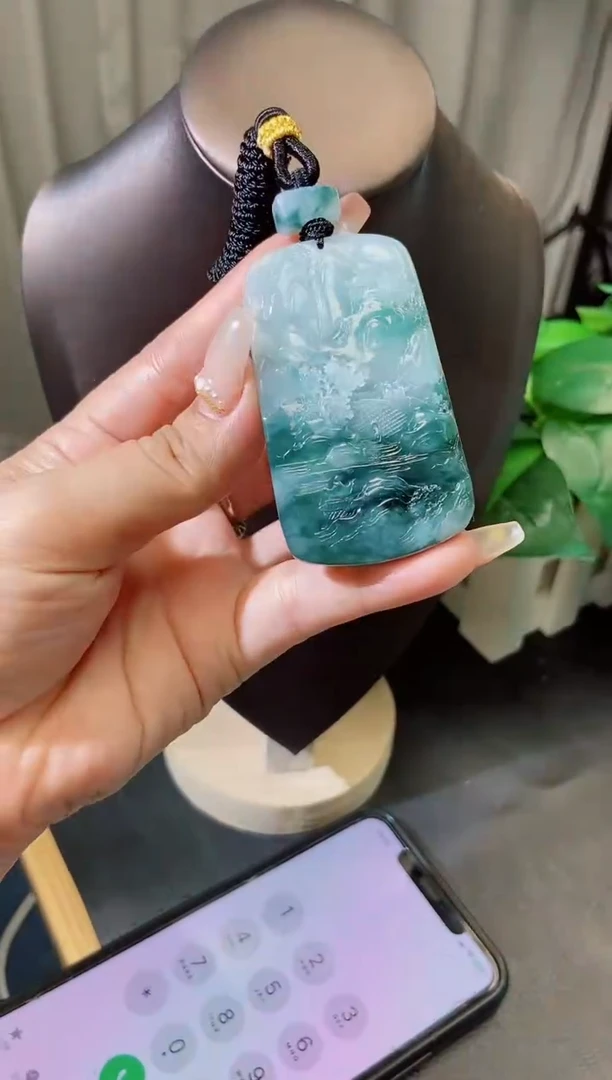 颈饰未镶嵌翡翠缅甸天然翡翠