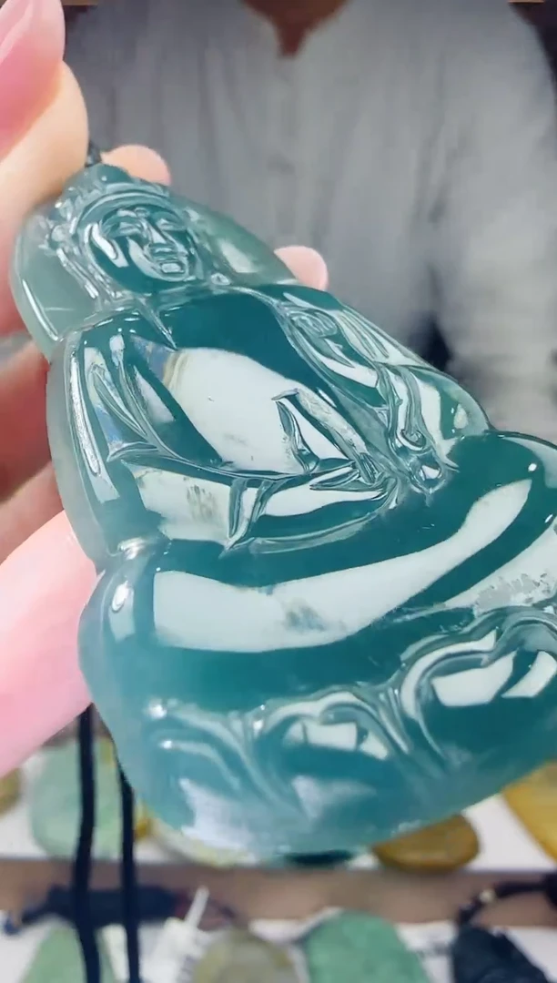 颈饰未镶嵌翡翠多样性发其一  小素衣观音