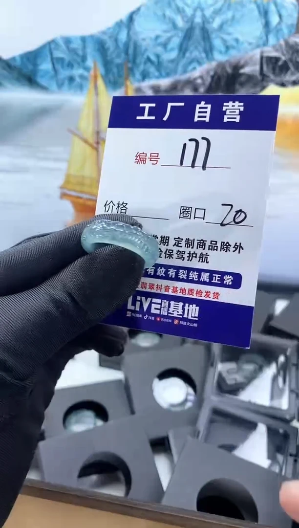 未镶嵌戒圈翡翠177