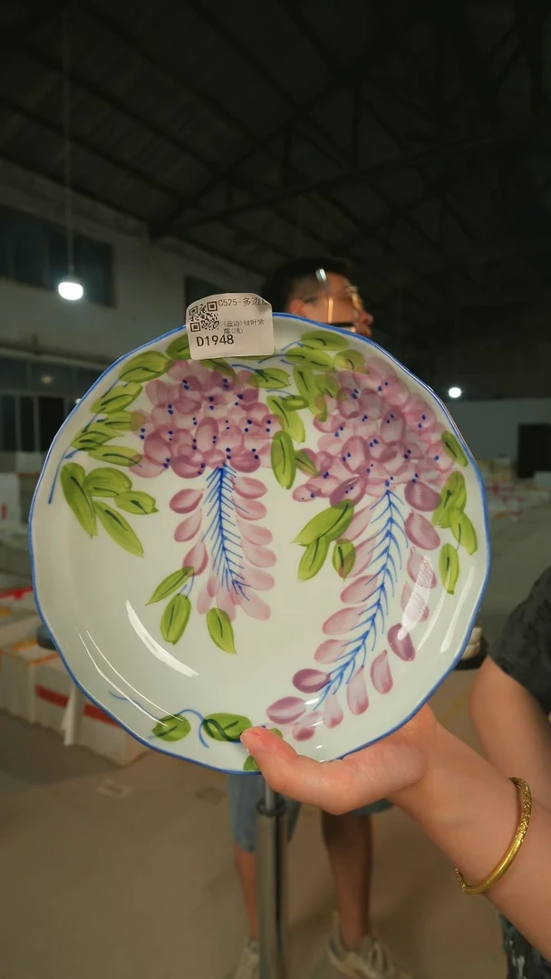 陶瓷景德镇高温釉下手绘陶瓷