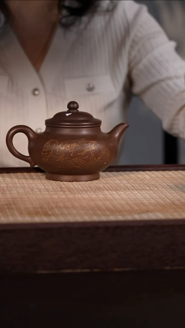 茶壶紫砂紫泥 330cc