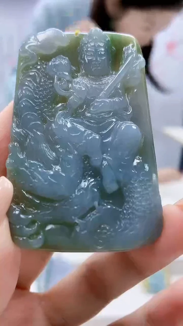 定制翡翠未镶嵌3099xx-毛货挂件55