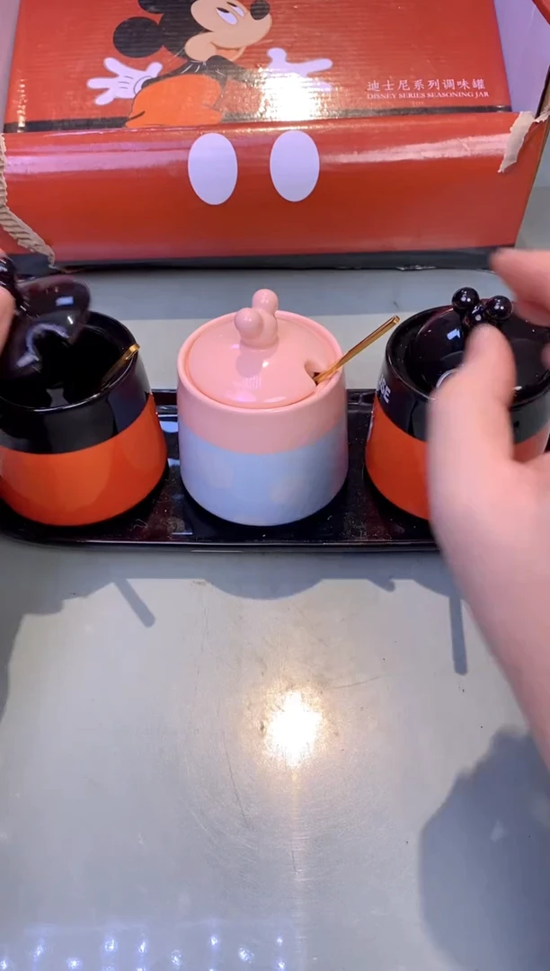 【闪购商品】瓷片米奇调料罐