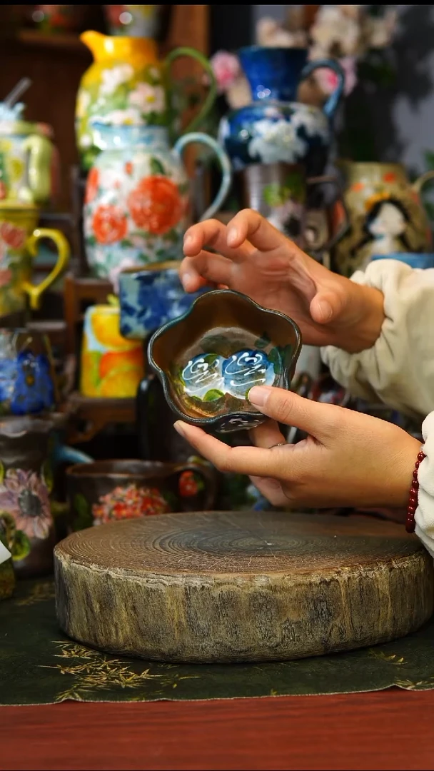 陶瓷15景德镇手工手绘釉下彩