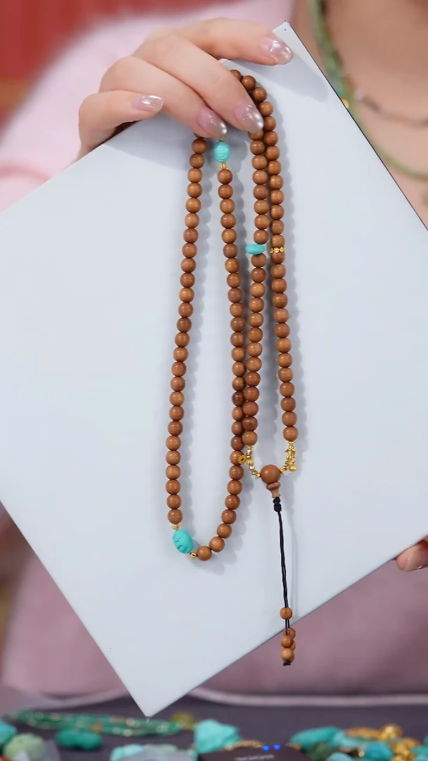 【闪购商品】绿松石项链18K金镶嵌1