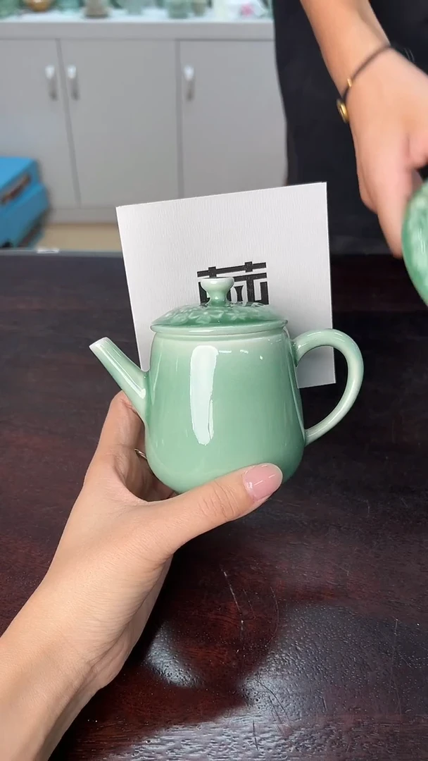 龙泉云间青瓷小米茶器