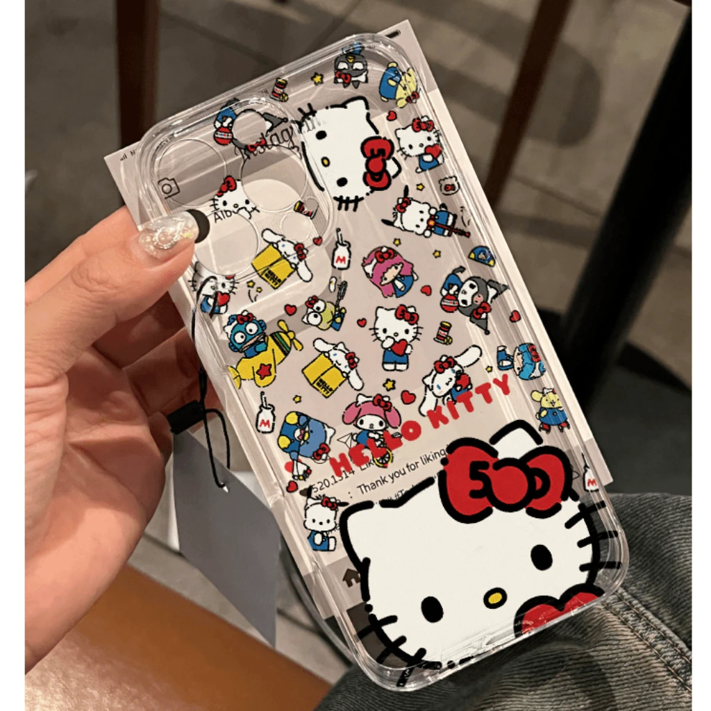 大头kt猫适用苹果13手机壳iphone16pro/15/14/12小米vivo华为oppo