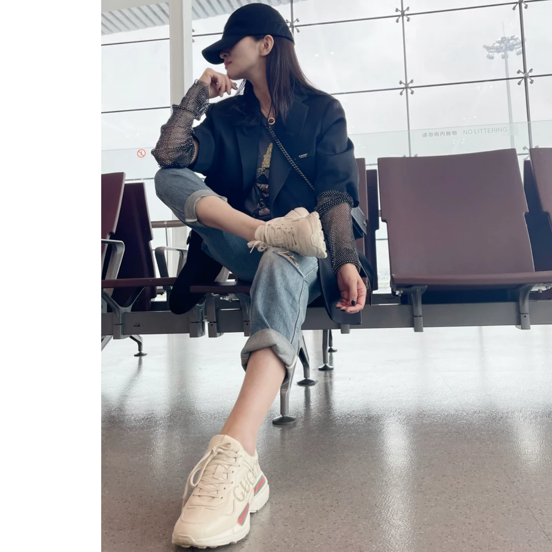【专柜-同款】气质时尚 经典百搭 情侣老爹款-A