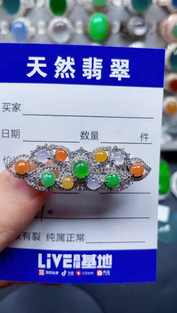 颈饰银S925镶嵌翡翠110