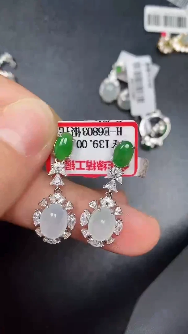 银S925镶嵌戒指翡翠2900
