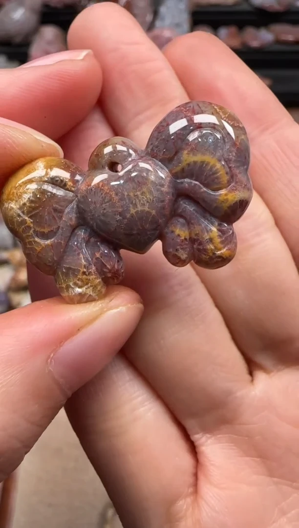 【闪购商品】硅化珊瑚（珊瑚玉）颈饰未镶嵌151