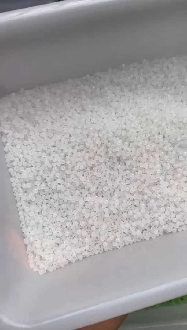 玻璃0889卡2水晶玉料500颗本色白玉