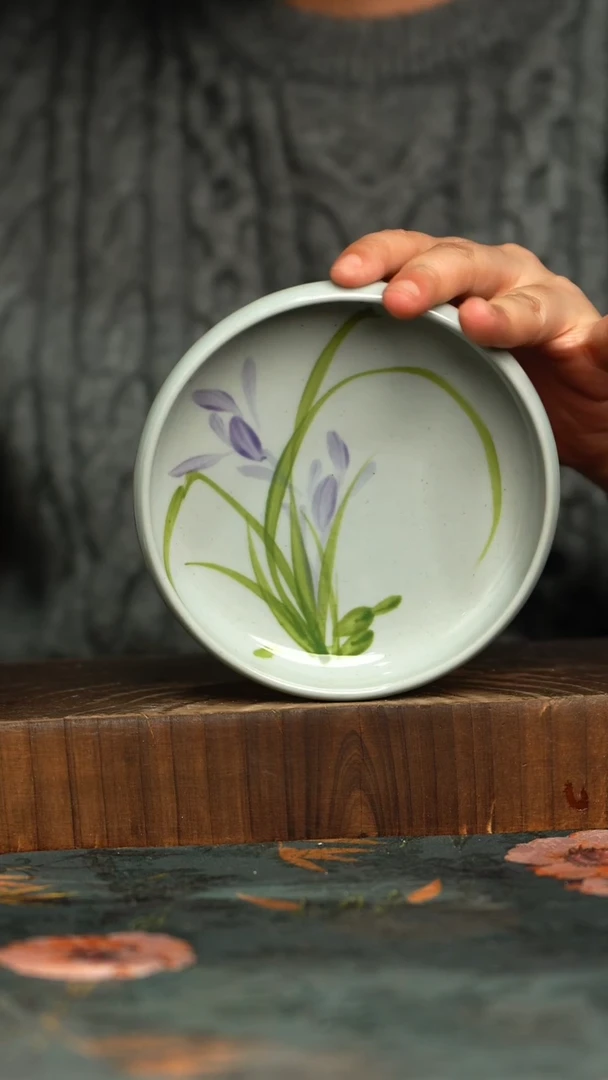 杯釉下彩手工手绘同款陶器