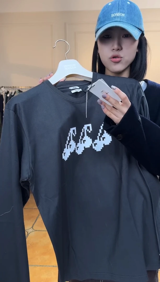 （设计师品牌）IMMI深灰色樱桃长袖1码