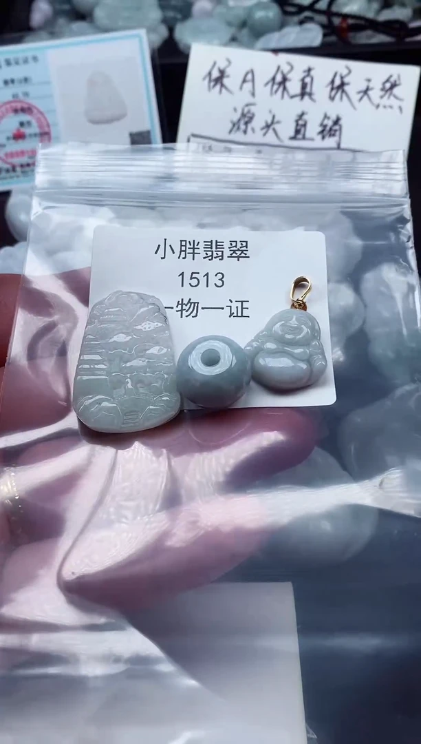 颈饰未镶嵌翡翠缅甸天然A货翡翠1513