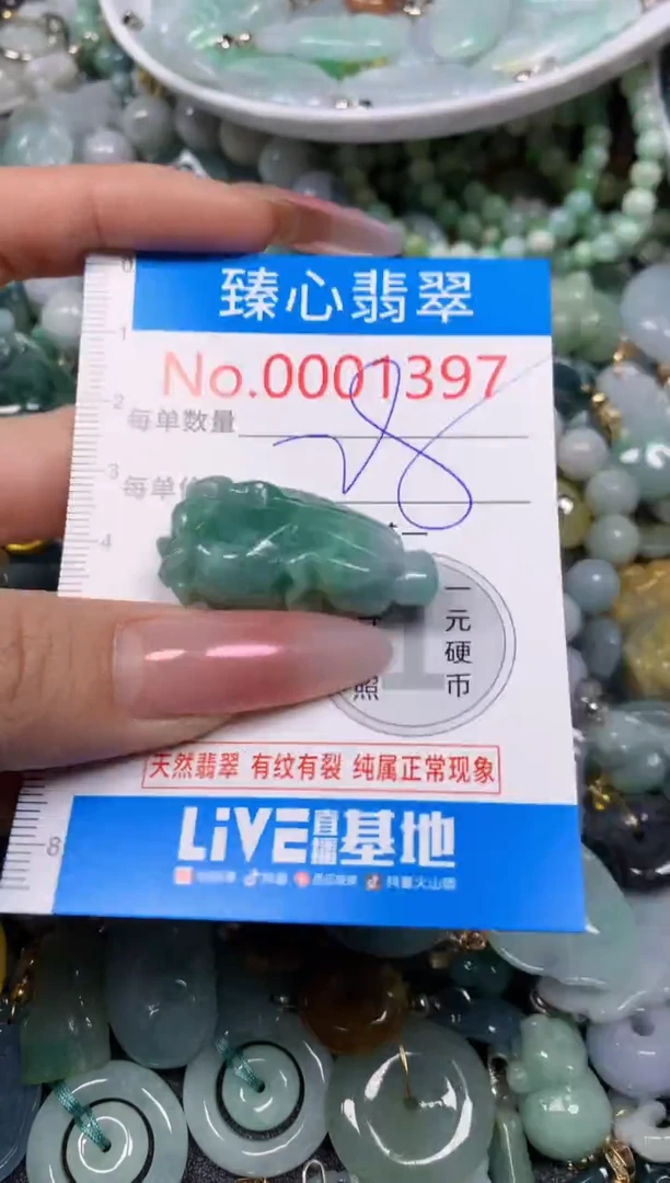 【闪购商品】翡翠颈饰未镶嵌含绳0001397