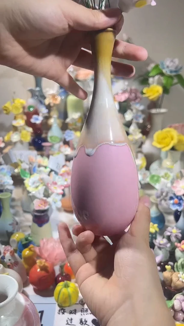 创意手工陶瓷粉瓶315