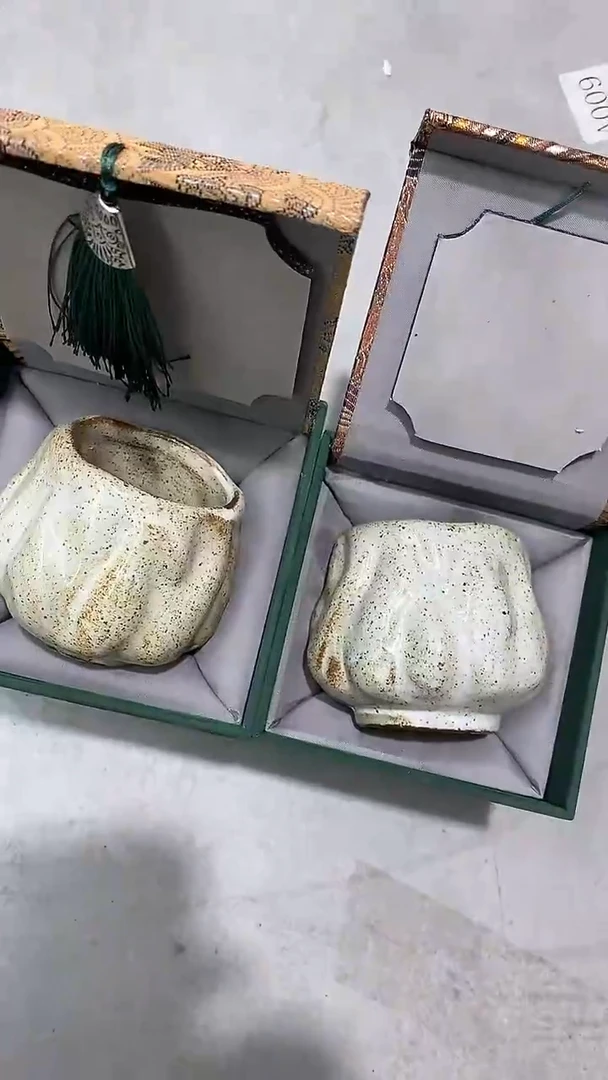 瓷片陶瓷茶器孤品1对