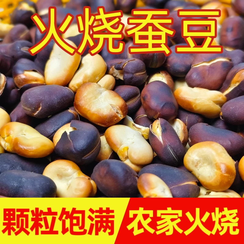 正宗云南火烧蚕豆农家新货特产原味香酥胡豆兰花豆无添加干炒蚕豆