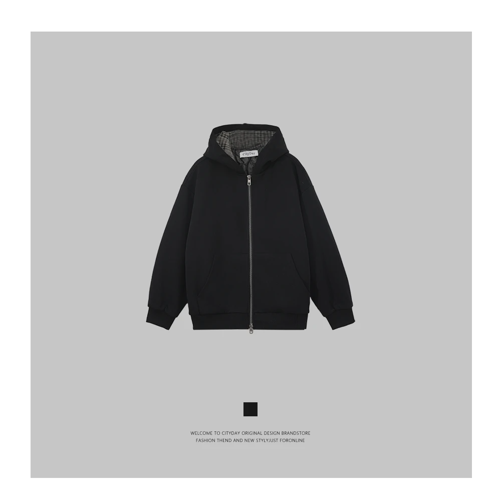 CityDay【楠哥】cleanfit天丝棉服复古休闲短款加厚外套 7785